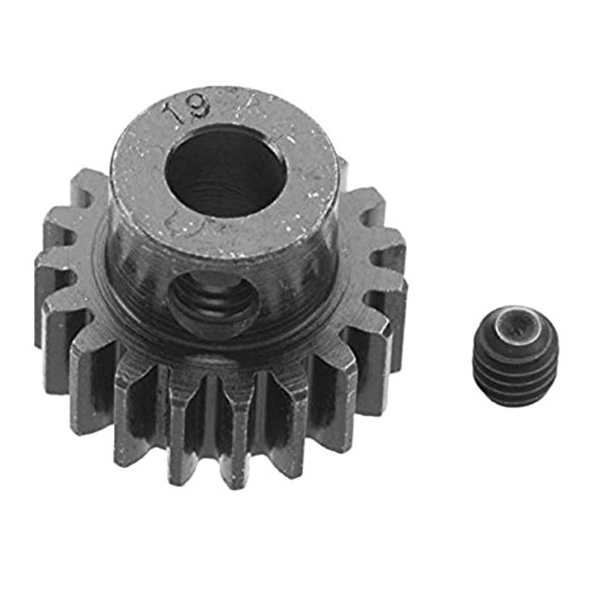 Robinson Racing Extra Hard 19T Blackened Steel 32P Pinion Gear for 5mm Shaft