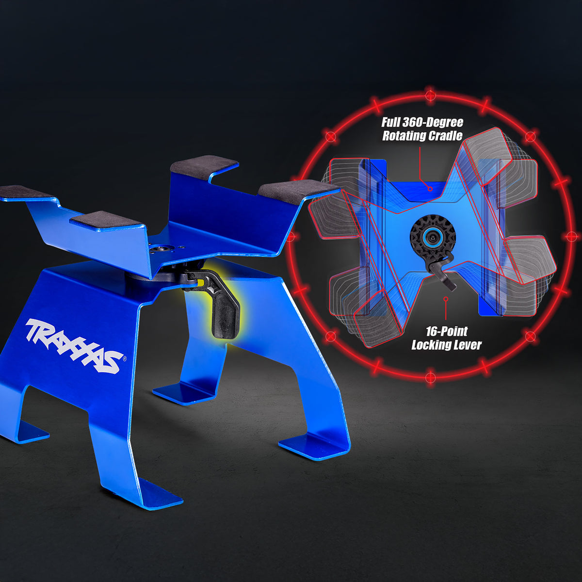 Traxxas RC Car/Truck Stand X-Trucks Blue