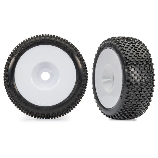 Traxxas Response Pro Premounted Tires on White Dished Wheels (Jato 4x4)