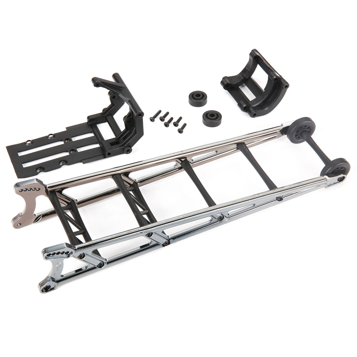 Traxxas Black Chrome Extended Wheelie Bar and Mount