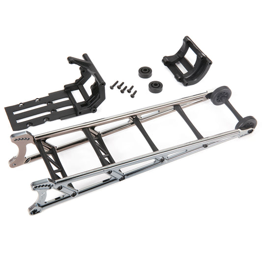 Traxxas Black Chrome Extended Wheelie Bar and Mount