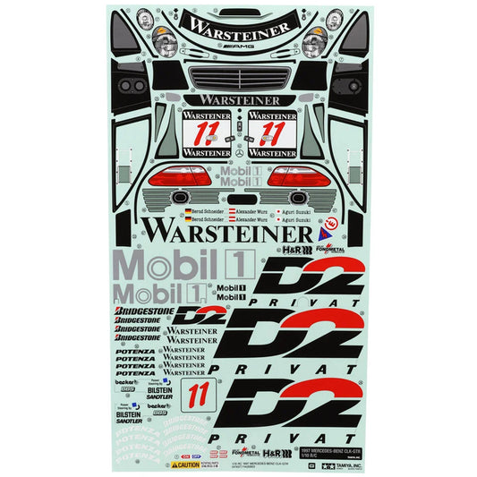 Tamiya RC Sticker/Masking for 47437 1997 Mercedes-Benz CLK-GTR Kit