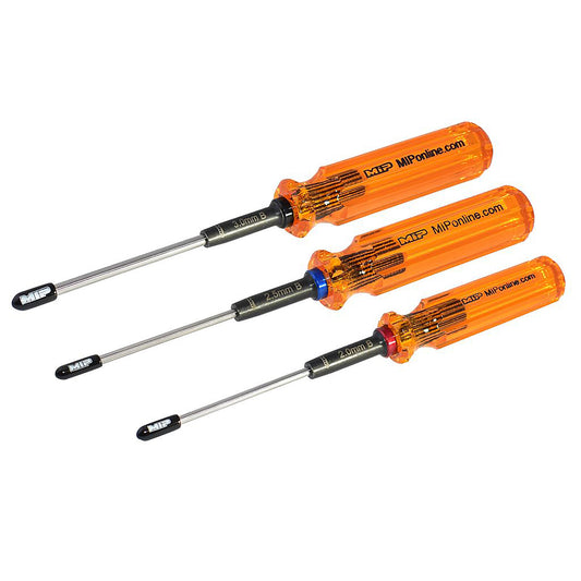 MIP Hex Driver Ball Wrench Set, Gen 2, Metric, 2.0/2.5/3.0mm, 3pcs