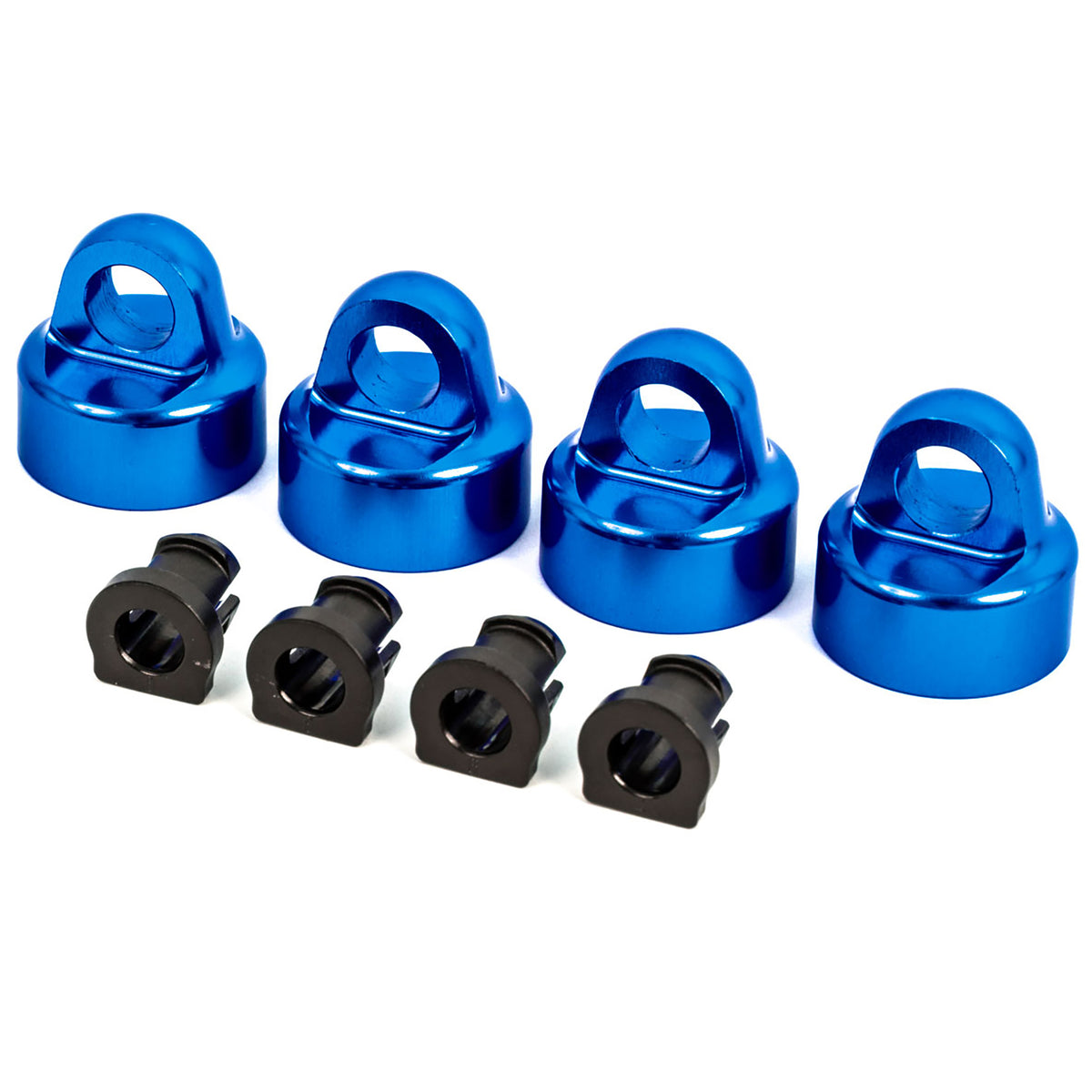 Traxxas Blue Aluminum GT-Maxx Shock Caps & Spacers (4)