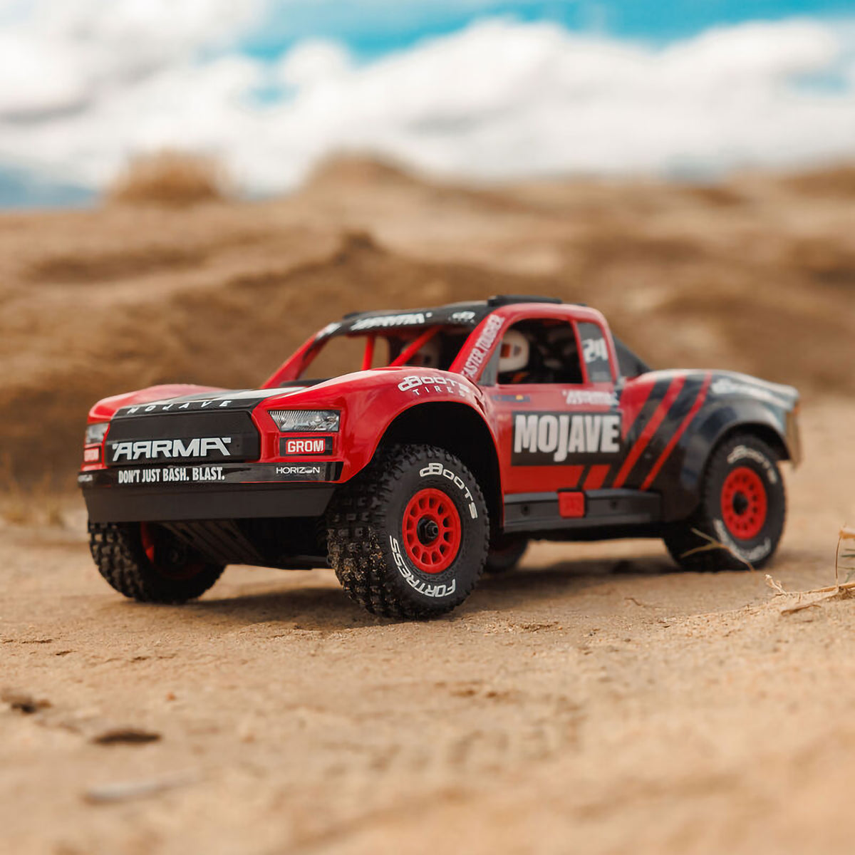 Arrma Mojave Grom 4x4 Smart Small Scale Desert Truck (Red/Black)