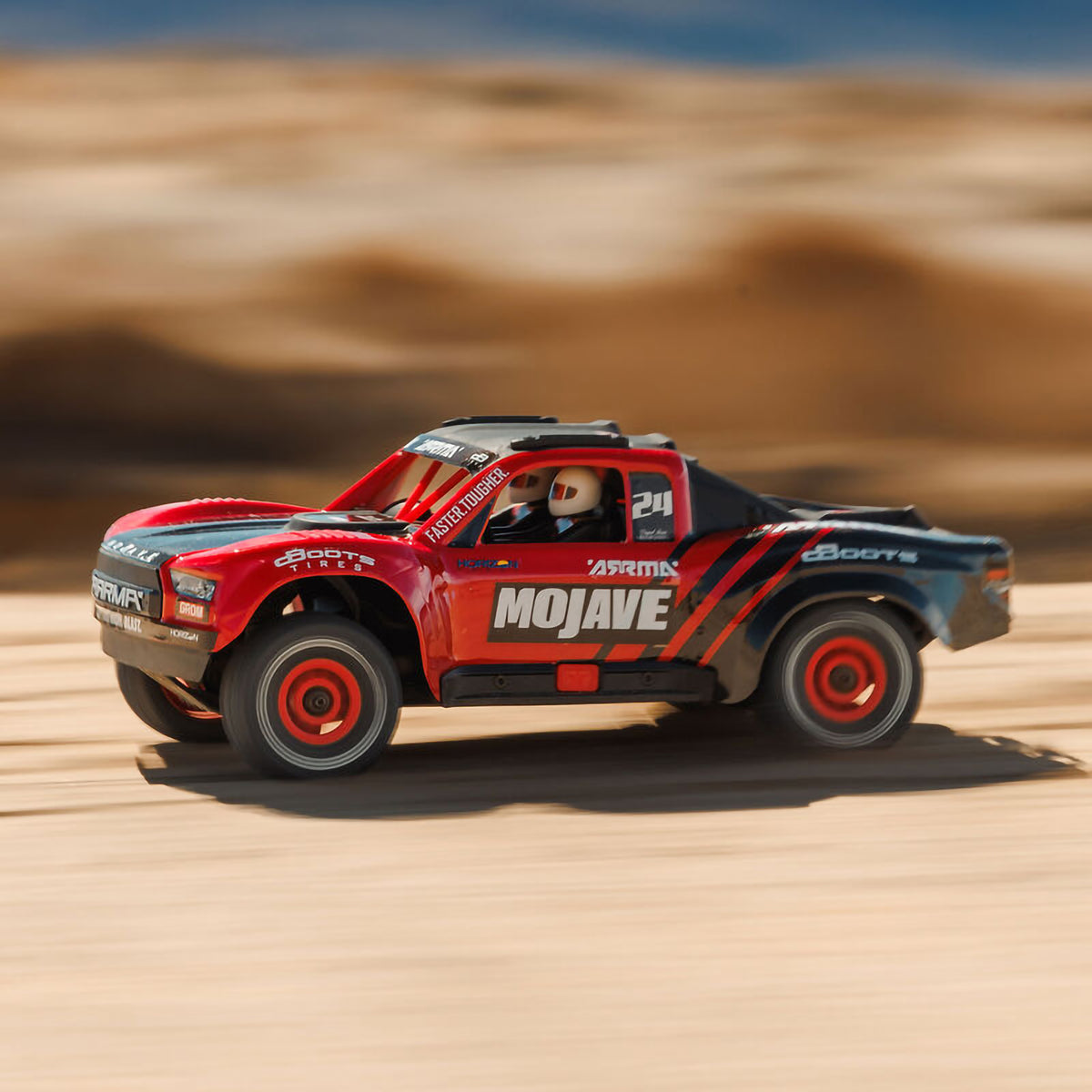 Arrma Mojave Grom 4x4 Smart Small Scale Desert Truck (Red/Black)
