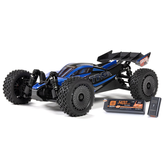 Arrma Typhon Grom 4x4 223S BLX Brushless Small Scale Buggy RTR w/DSC, Battery, & Charger, Blue