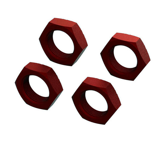 Arrma Aluminum Wheel Nut 24mm (red, 4pcs)