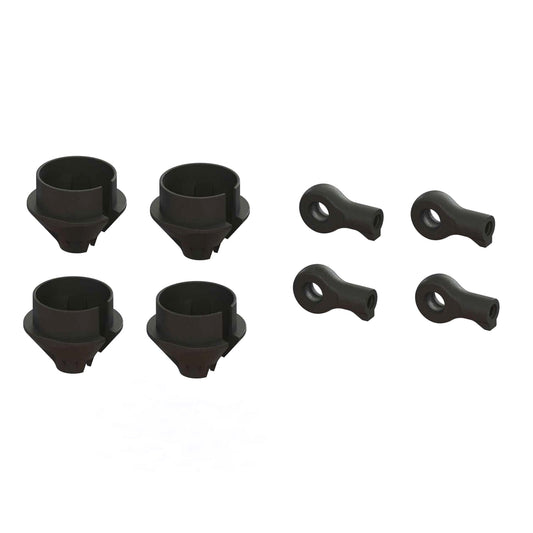 Arrma HD Shock Rod End and Spring Cup Set (2 Pairs)
