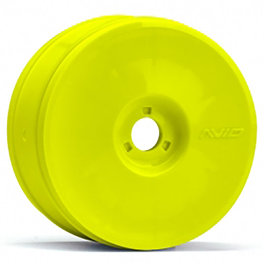 Avid RC Truss V2 1/8th Buggy Wheel 83mm Set, Yellow (83mm Fits all 17mm Hex Vehicles)
