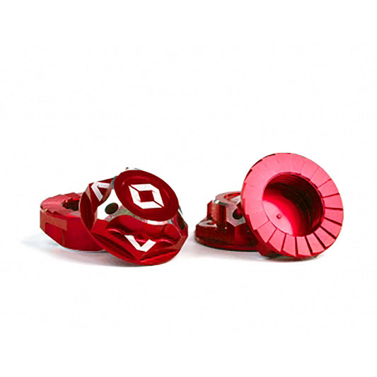 Avid RC Triad 17mm Capped Wheel Nuts, Red, 4pcs