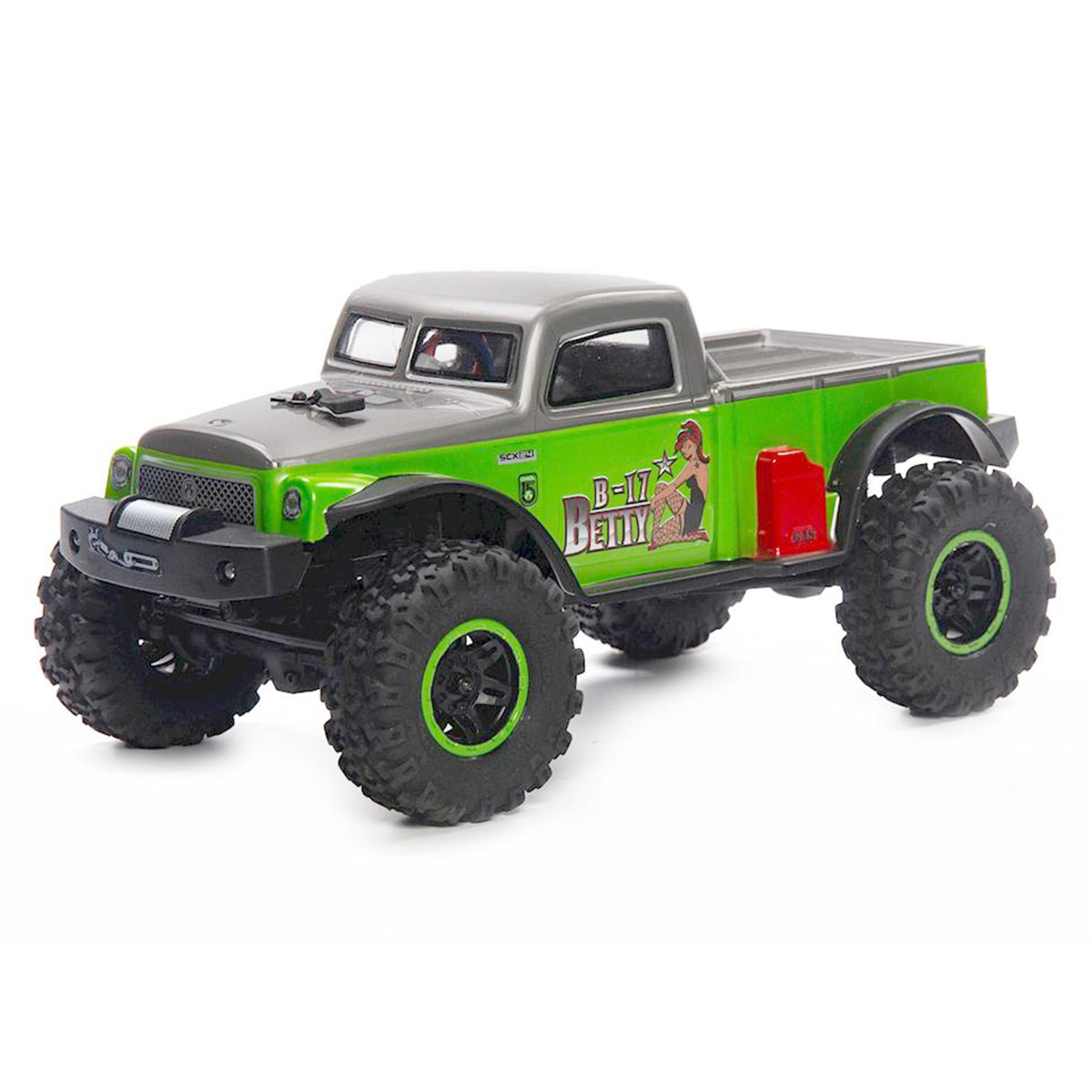 Axial SCX24 B-17 Betty Limited 1/24 4WD RTR Scale Mini Crawler (Green) w/2.4GHz Radio