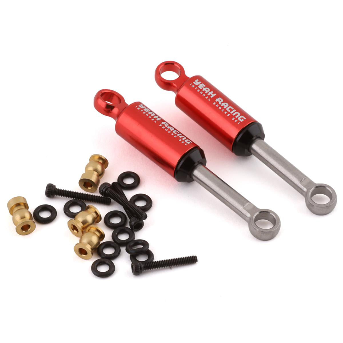 Yeah Racing SCX24 Internal Spring Shocks (2) (Red)