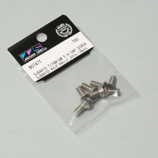 Mugen Seiki SJG 4x10T F/H Titanium Screw (8pcs)