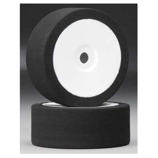 BSR Racing 1/8 GT Pre-Mounted Foam Tires (White) (2) (Orange Compound) 17mm Hex