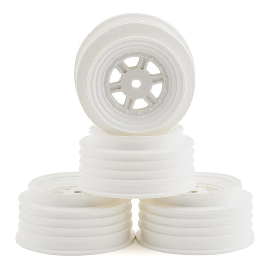 DE Racing Gambler Front Wheels (AE Offset) (White) w/12mm Hex