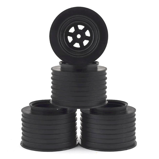 DE Racing Gambler Rear Sprint Wheels (AE/TLR) (Black) w/12mm Hex