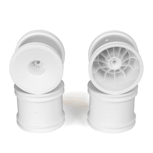 DE Racing 12mm Hex Speedline 2.2" 1/10 Stadium Truck Wheel (White) (4) (T4.2)