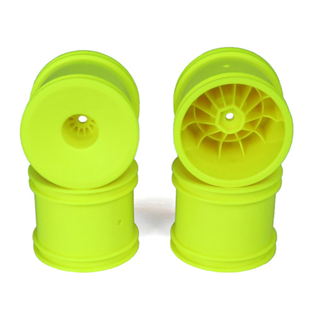 DE Racing 12mm Hex Speedline 2.2" 1/10 Stadium Truck Wheel (Yellow) (4) (T4.2)