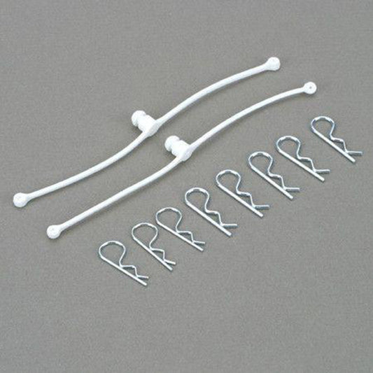 DuBro Body Klip Retainers (White) (Klips Included)