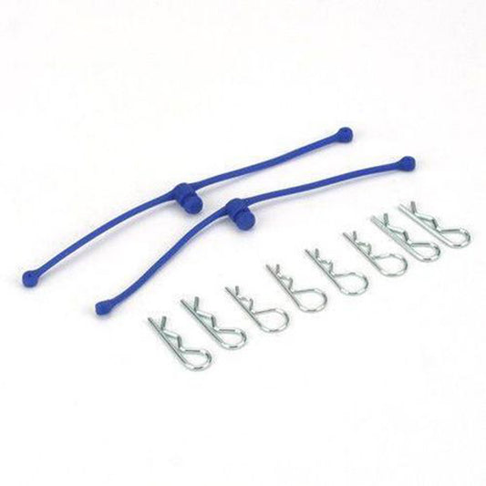 DuBro Body Klip Retainers (Blue) (Klips Included)