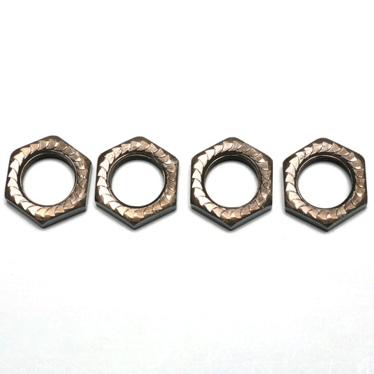 Mugen Seiki 17mm Self Locking Wheel Nut (Grey) (4)