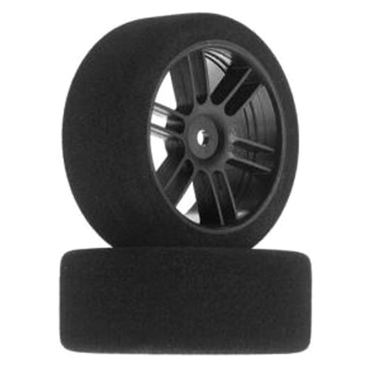 BSR Front 26mm Nitro Touring Foam Tire, Blk Whl, 42 (2)