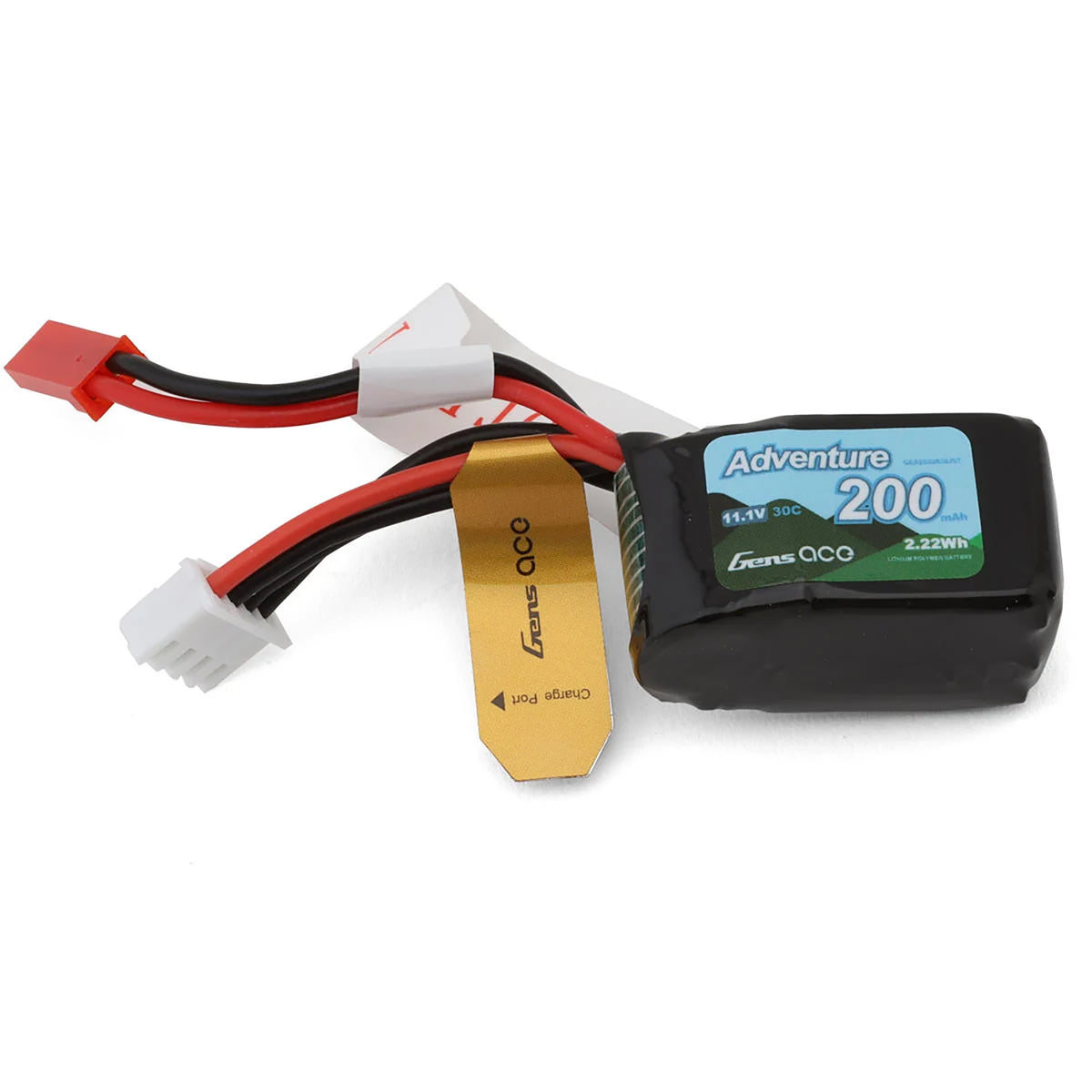 Gens Ace 3S 30C Adventure LiPo Battery Pack (11.1V/200mAh) w/JST Connector