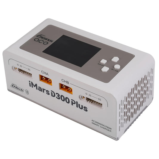 Gens Ace iMars D300 Plus G-Tech Smart Dual AC/DC Charger (White) (6S/16A) (AC-300W) (DC-350W x2) w/Bluetooth App Control