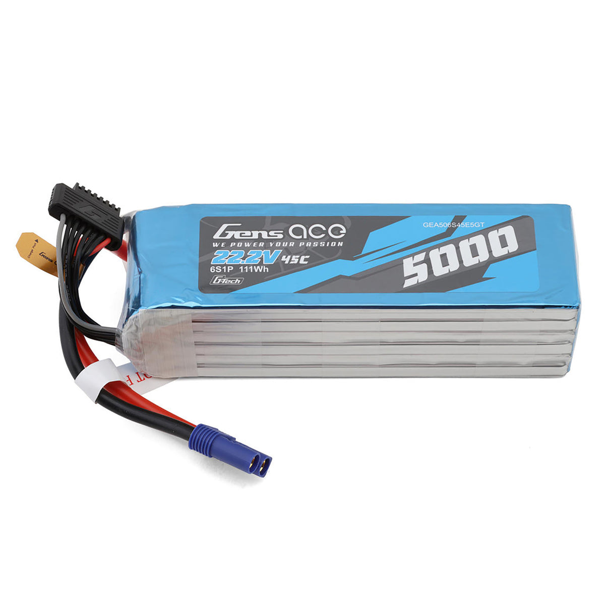 Gens Ace G-Tech Smart 6S LiPo Battery 45C (22.2V/5000mAh) w/EC5 Connector