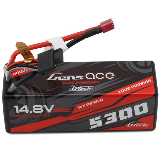 Gens Ace G-Tech Smart 4S LiPo Battery 60C (5300mAh/14.8V) w/T-Style Connector