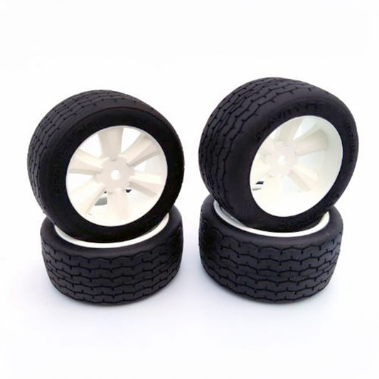 Gravity RC VTA Tires and Wheels Pre Glued (4) (White)