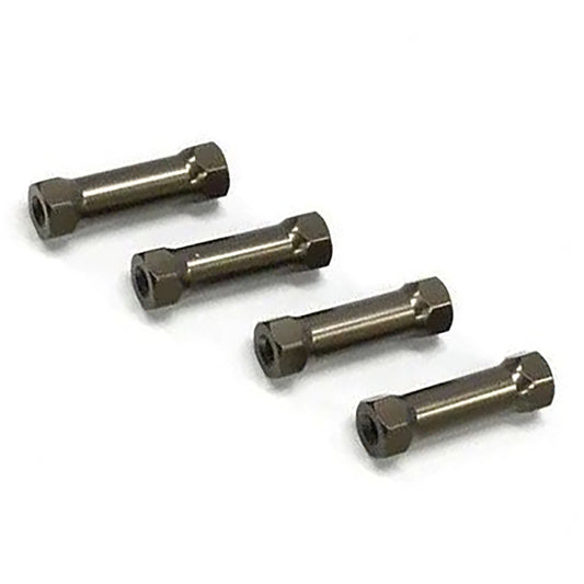 Kyosho SP Aluminum Radio Post Set MP9/MP10 (Gunmetal) (4)