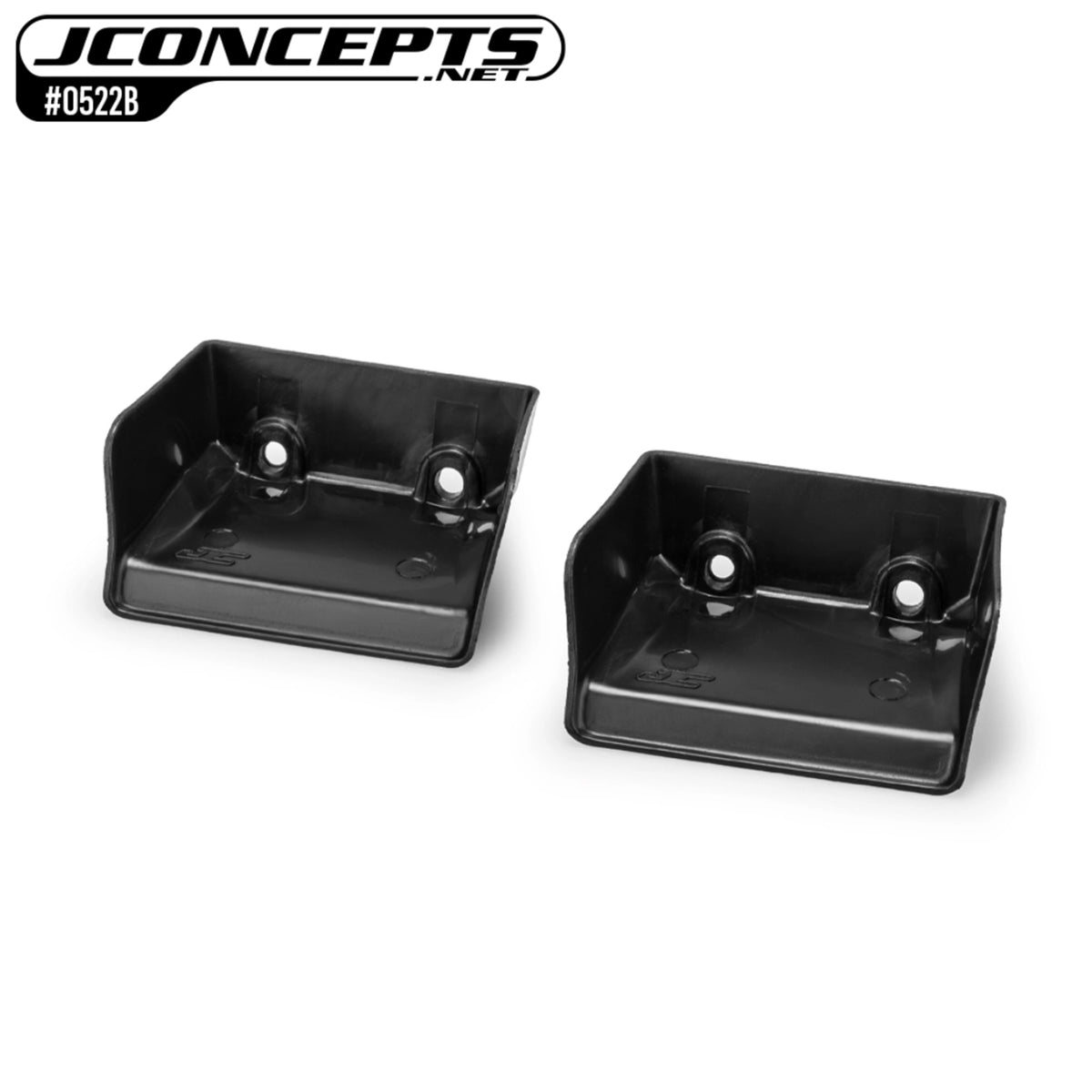 JConcepts Aero Injected Front Wing, Black - 2pc (Fits Tekno NB482.2/EB482.2)
