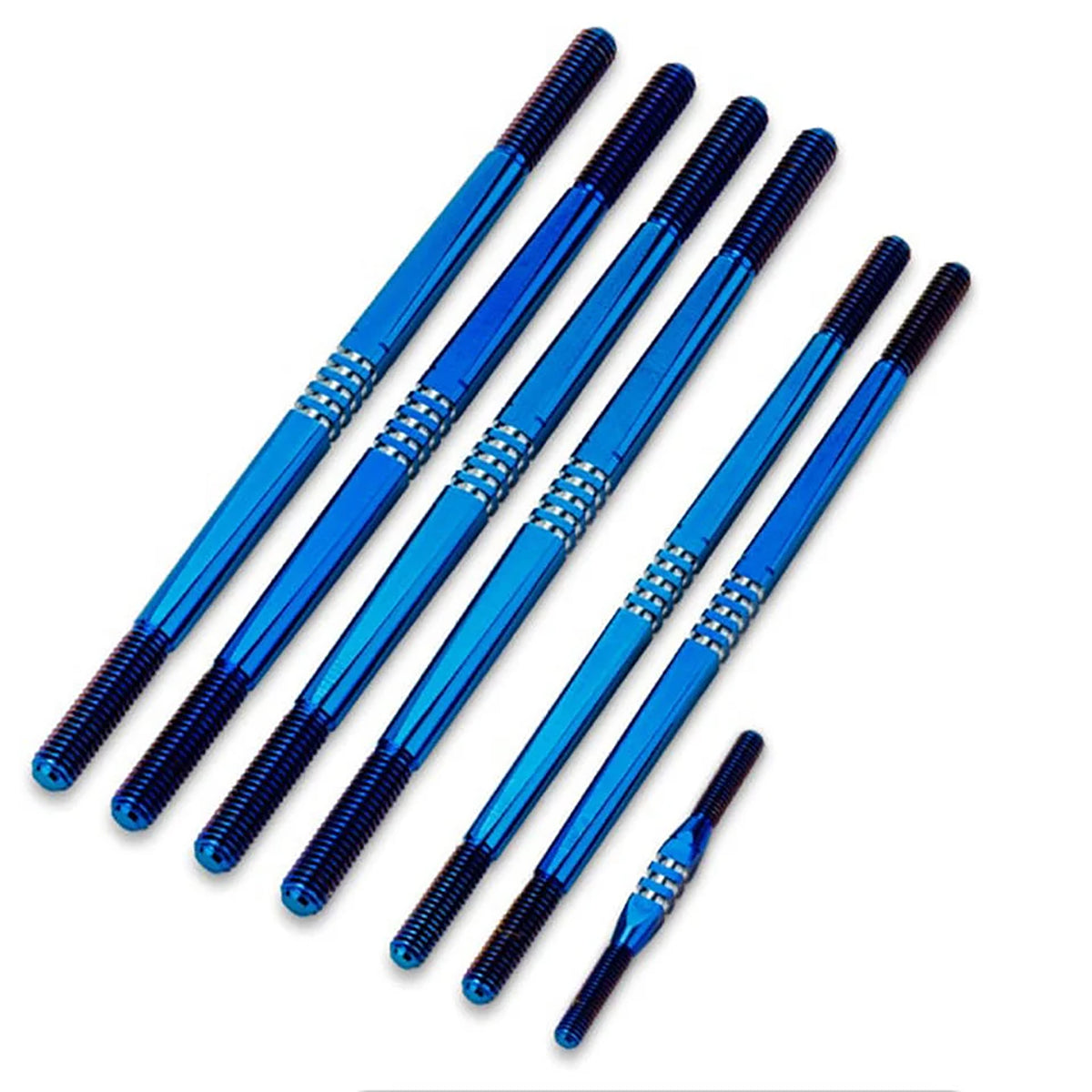 JConcepts Tekno NT48 2.0 Fin Titanium Turnbuckle Set (Blue) (7)