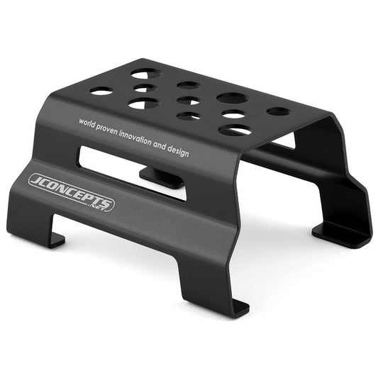 JConcepts Metal Car Stand, Black, Fits 1/10 and 1/8 Vehicles