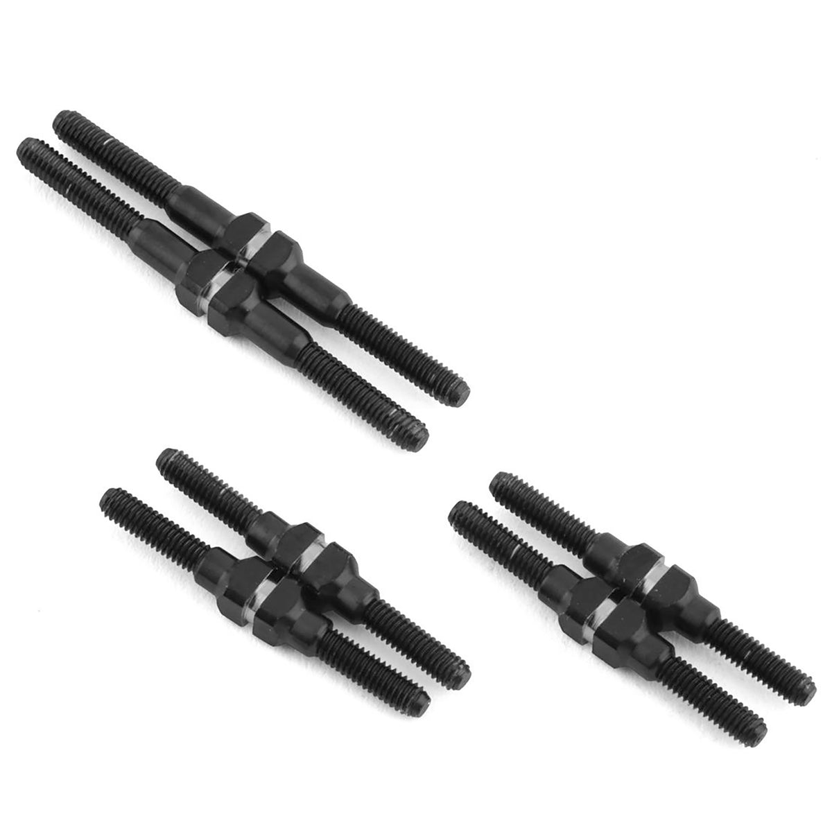 JConcepts Losi Mini-T 2.0/Mini-B Fin Titanium Turnbuckle Kit (Black) (6)