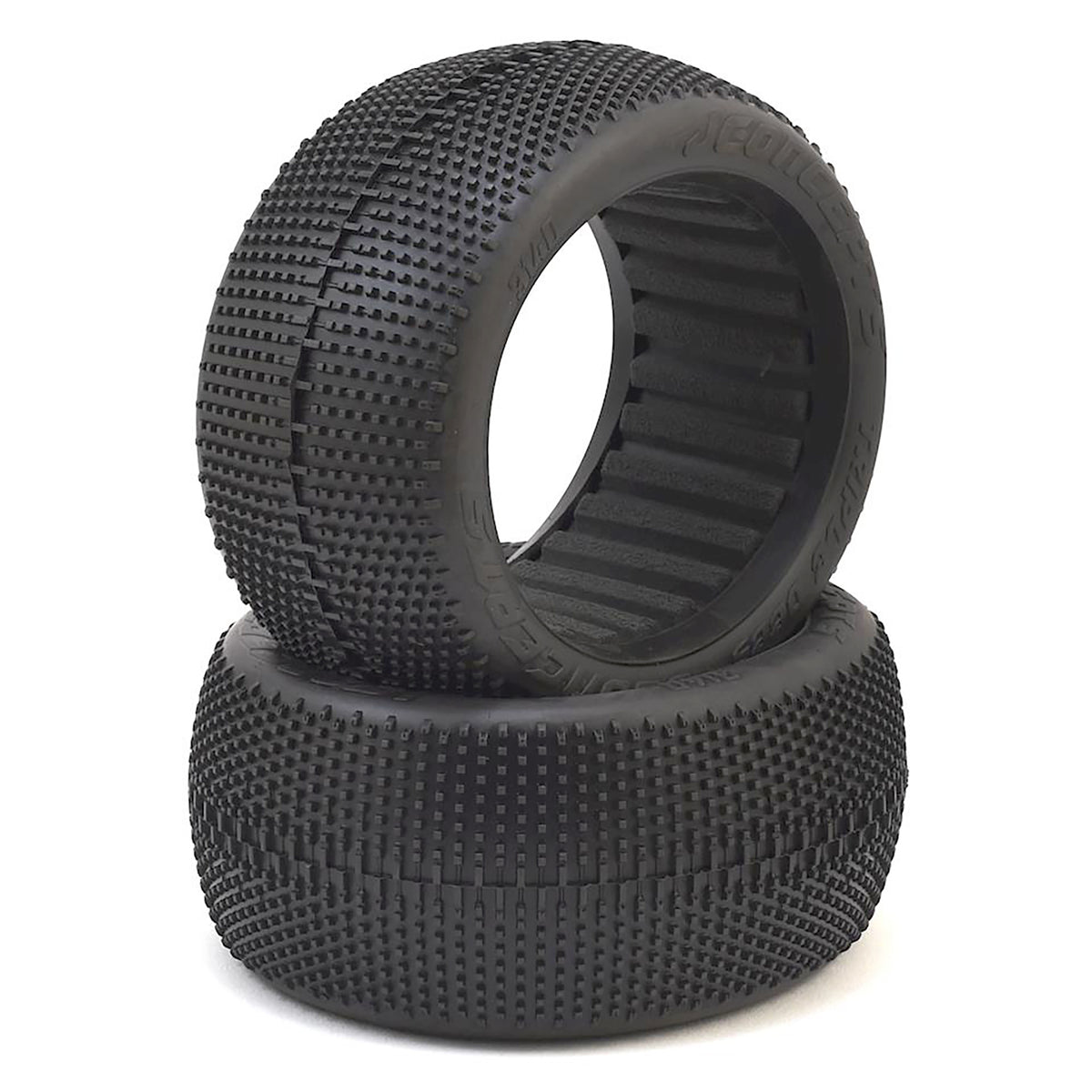 JConcepts Triple Dees 4.0" 1/8th Truggy Tires (2) (Blue)