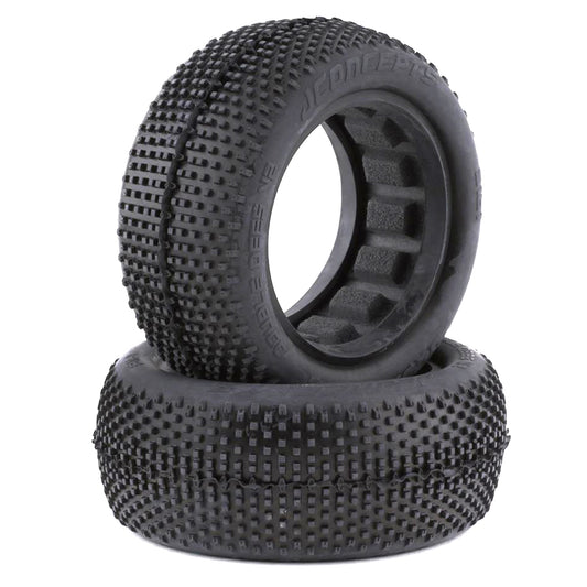 JConcepts Double Dee's V2 2.2" 4WD Front Buggy Tires (2) (Green)
