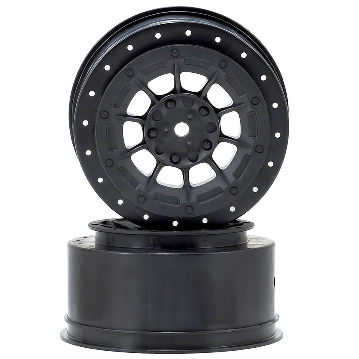 JConcepts 12mm Hex Hazard Short Course Wheels (Black) (2) (TEN-SCTE)