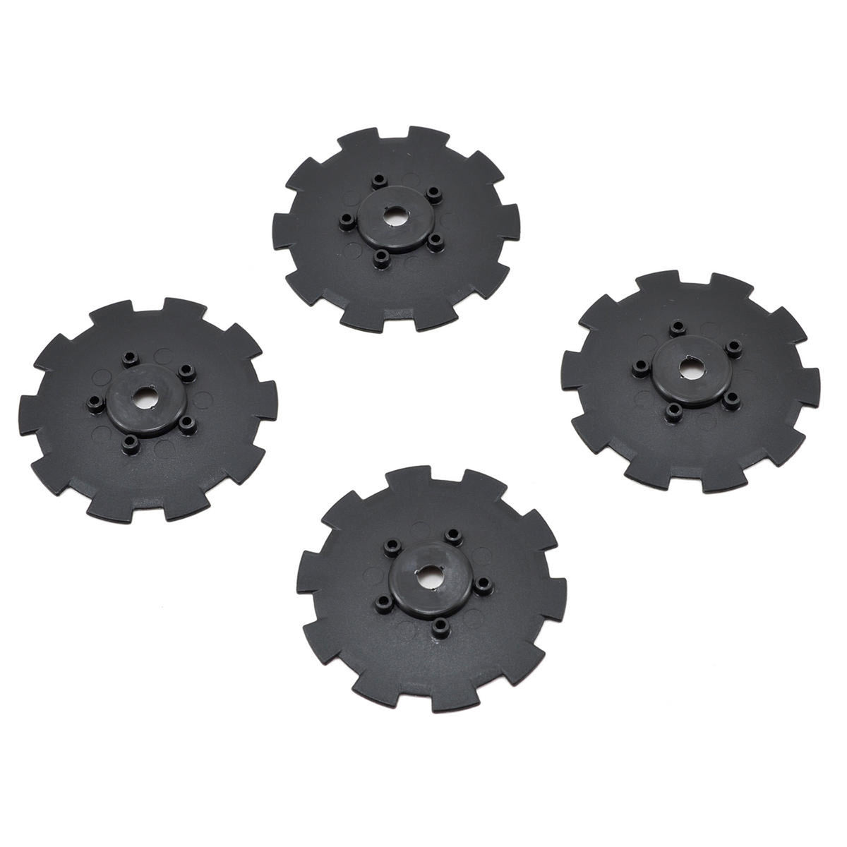 JConcepts Hazard Wheel Dish (Black) (4) (TEN-SCTE)