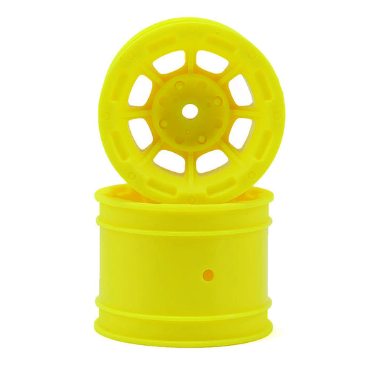 JConcepts Hazard 1.7" RC10 Rear Wheel (Yellow) (2)