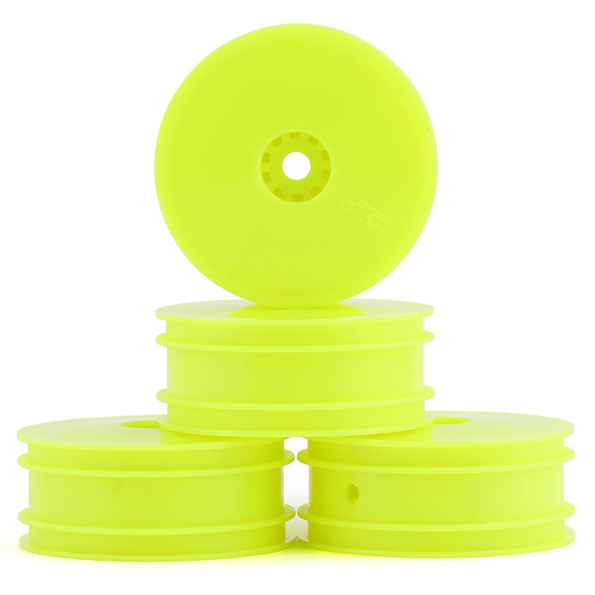 JConcepts Losi Mini-B Front Mono Wheel Set (Yellow) (4)
