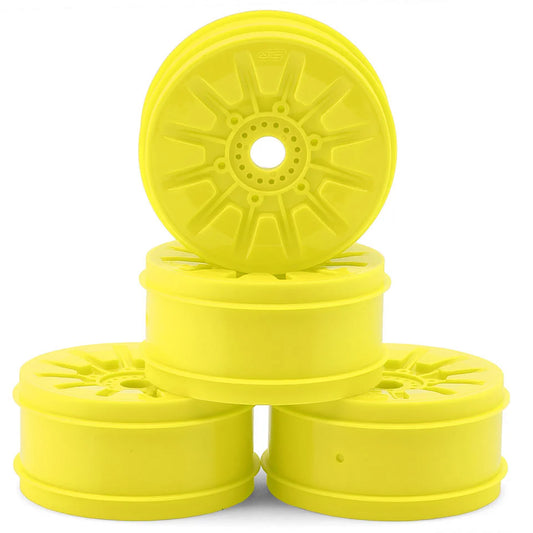 JConcepts Pioneer 83mm 1/8th Buggy Wheels (Yellow) (4)