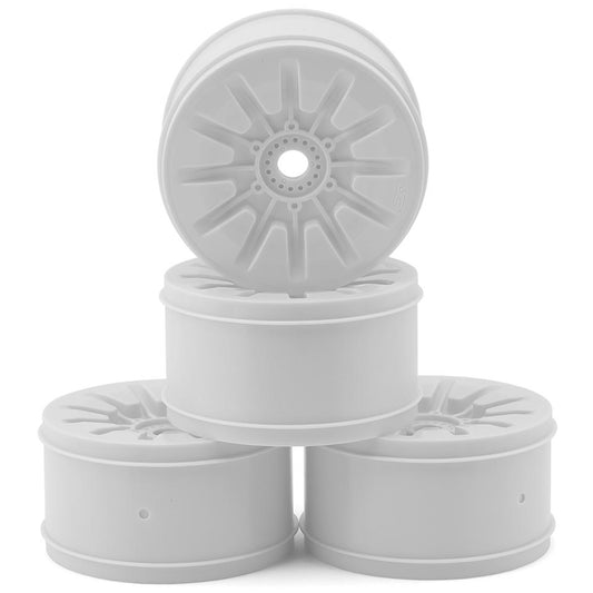JConcepts Pioneer 4.0" Standard Offset 1/8 Truck Wheels (White) (4)