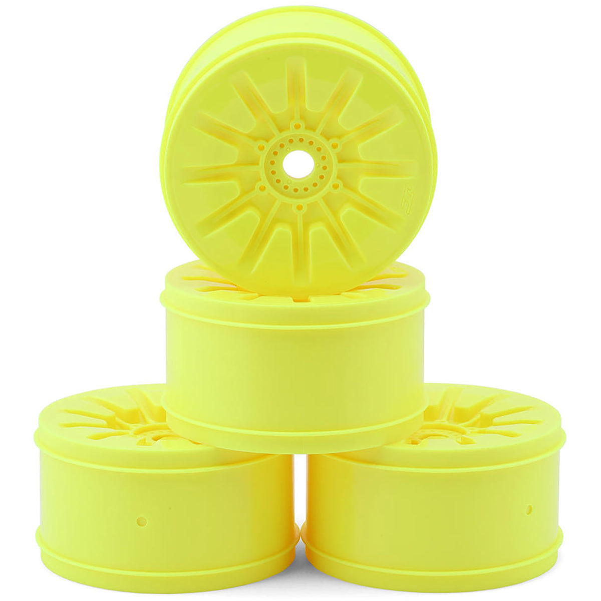 JConcepts Pioneer 4.0" Standard Offset 1/8 Truck Wheels (Yellow) (4)