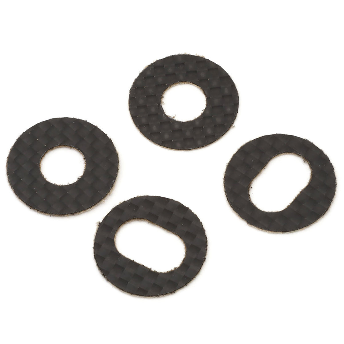 JConcepts Carbon Fiber Adhesive Body Mount Washers (fits 1/8 Off Road Mounts)(4)