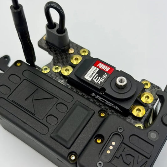 Klinik RC Kyosho MP11 Carbon Fiber Throttle Plate and Switch Eliminator Set