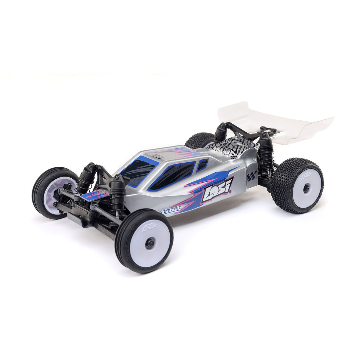 Losi Micro-B 2WD Buggy, White RTR 1/24 2S (Battery & Charger Included)