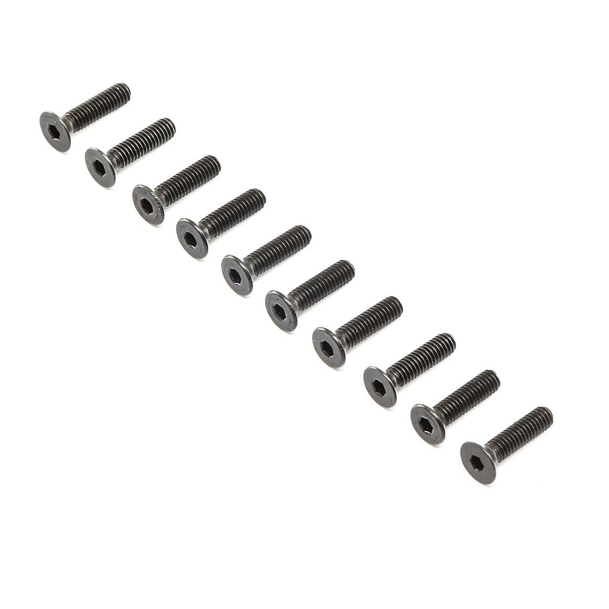 Losi Flat Head Screws, Steel, BO, M4 x 16mm (10)
